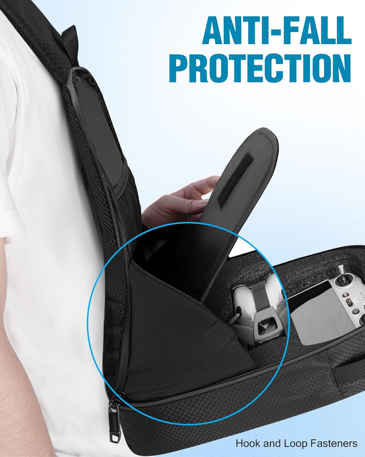 Mini 5 Pro Case, Portable Mini 5 Pro Bag for DJI RC 2, RC-N3 Controller, Travel Drone Backpack Fits 4 Batteries, ND Filters, Waterproof Hard Carrying Case for DJI Fly More Combo Accessories - Image 7