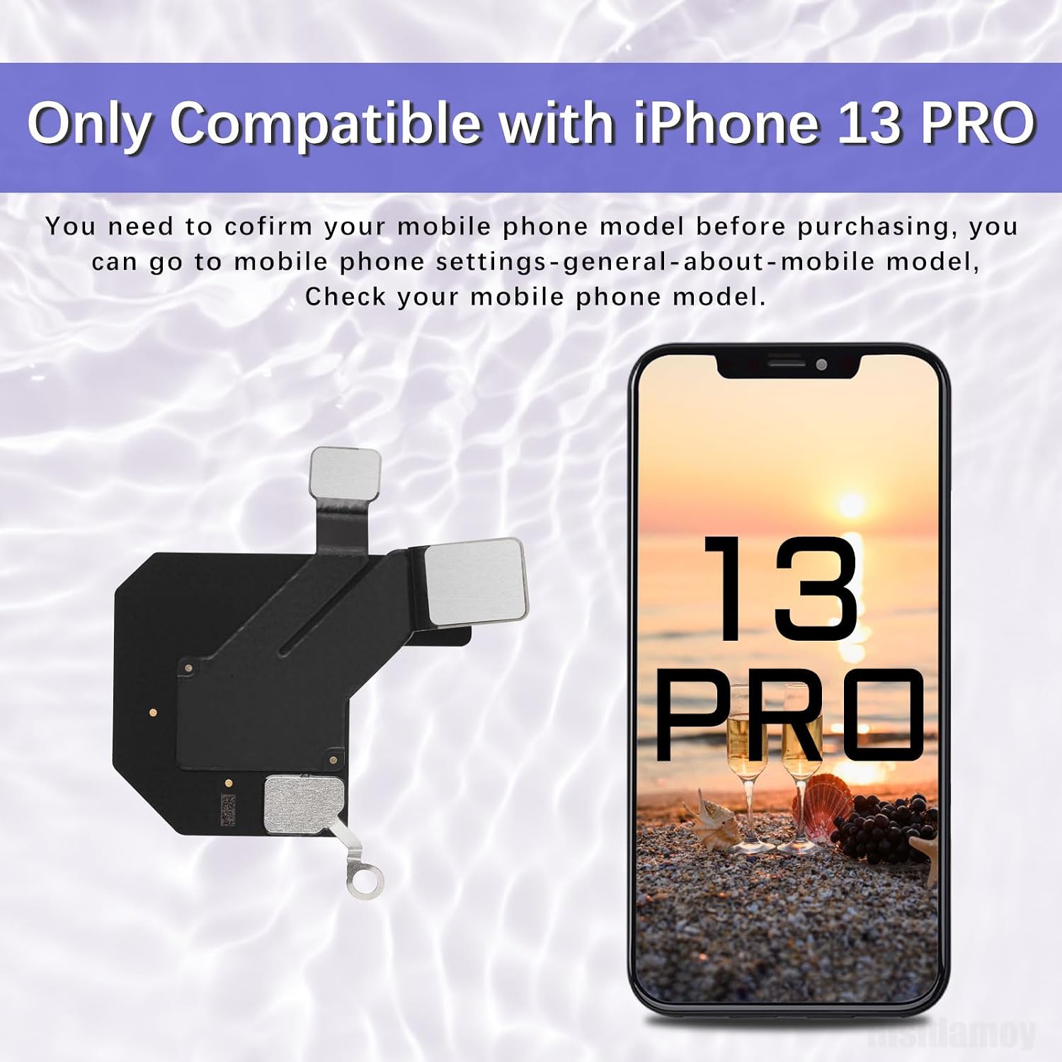 for iPhone 13 Pro US GPS Signal Antenna Flex Cable Replacement | GPS Wireless Antenna Cable Part with Repair Tool Kit for iPhone 13PRO A2636 A2638 A2639 A2640 A2483