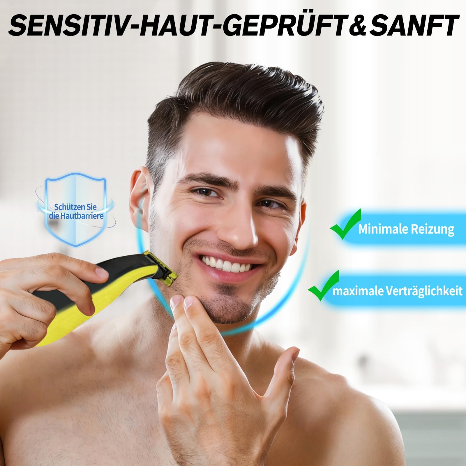 2 Stück Ersatzklingen für Philips OneBlade & OneBlade Pro – Bruchsicher & Langlebig für Gesicht und Körper.