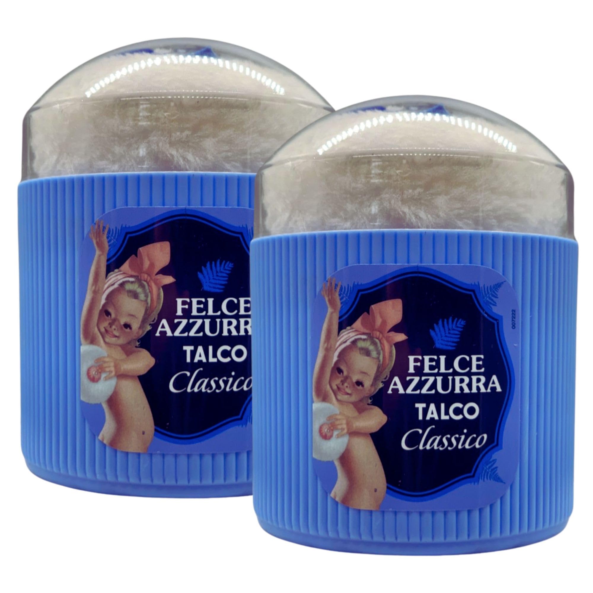 2x Barattolo TALCO Classico Con Piumino. Una Polvere Naturale, Ideale Dopo Il Bagno o La Doccia, Che Lascia La Pelle Fresca e Piacevolmente Profumata 250g