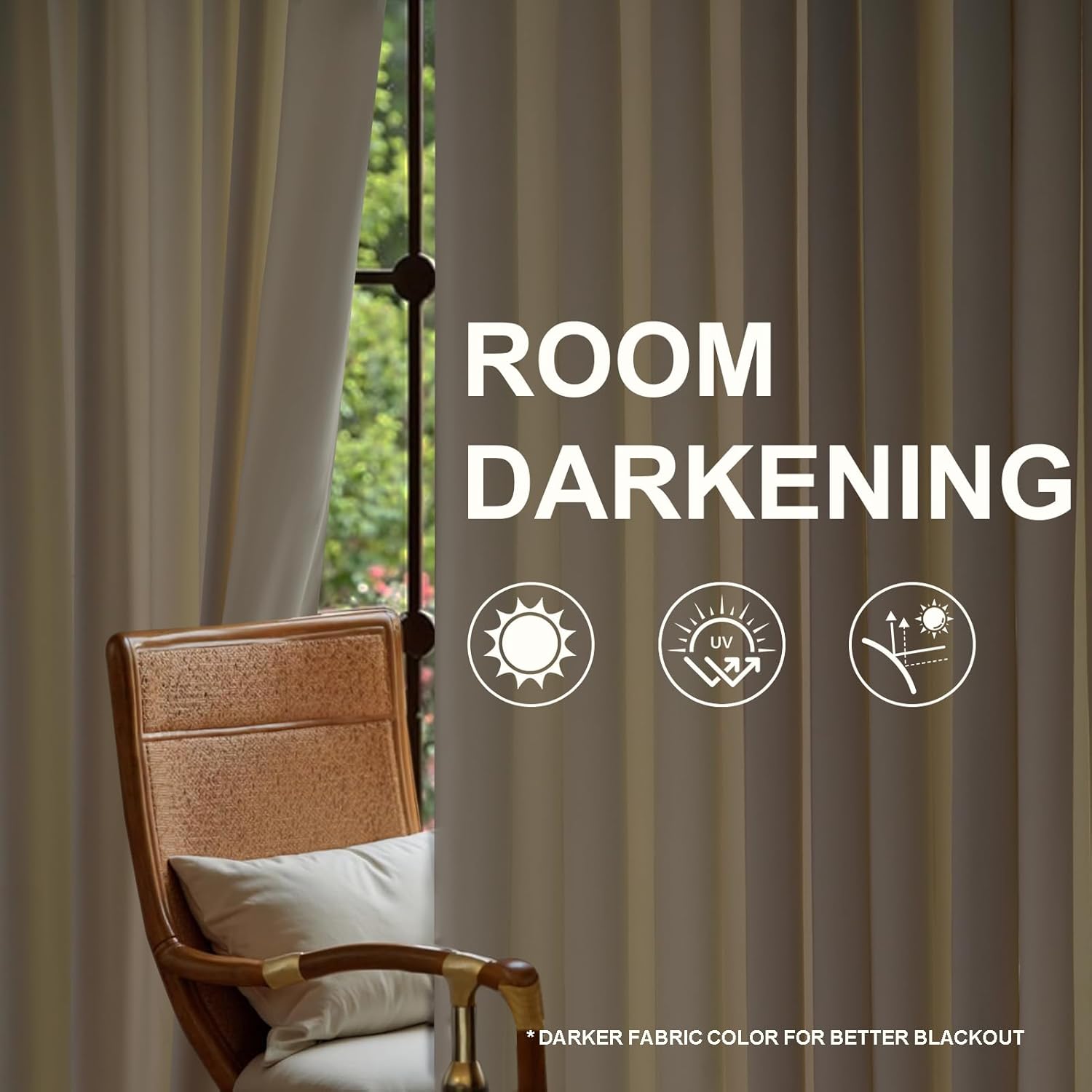 Cream Velvet Pinch Pleated Curtains 84 Inches Long for Living Room Bedroom Modern Elegant Soft Velvet Drapes with Hooks White Room Darkening Thermal WindowTreatments W40 x L84, 2 Panels Set