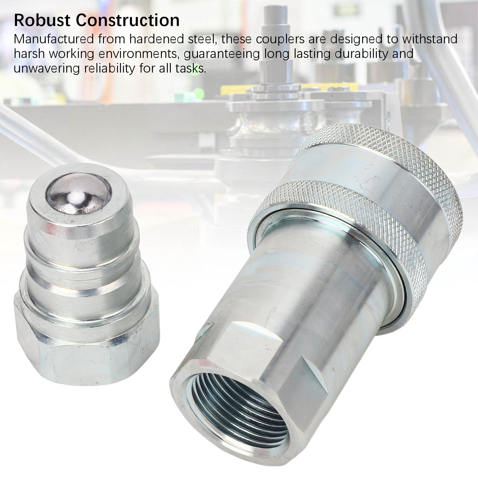 VBESTLIFE Hydrauliczne Szybkozłącze 1 Cal NPT, Hartowana Stal, 4000 PSI,