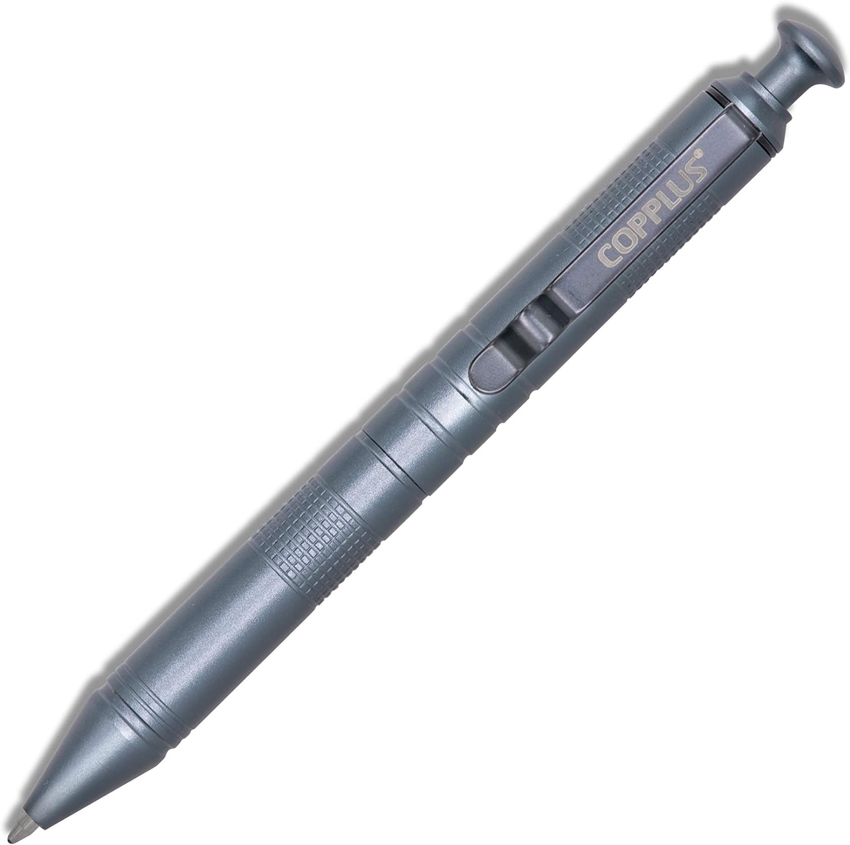 A100b Click Ballpoint Pen – Push-button Mechanism, Solid Aluminum Barrel, Comfortable Weight for Holding, Refillable with Parker Style Ink Cartridges.
