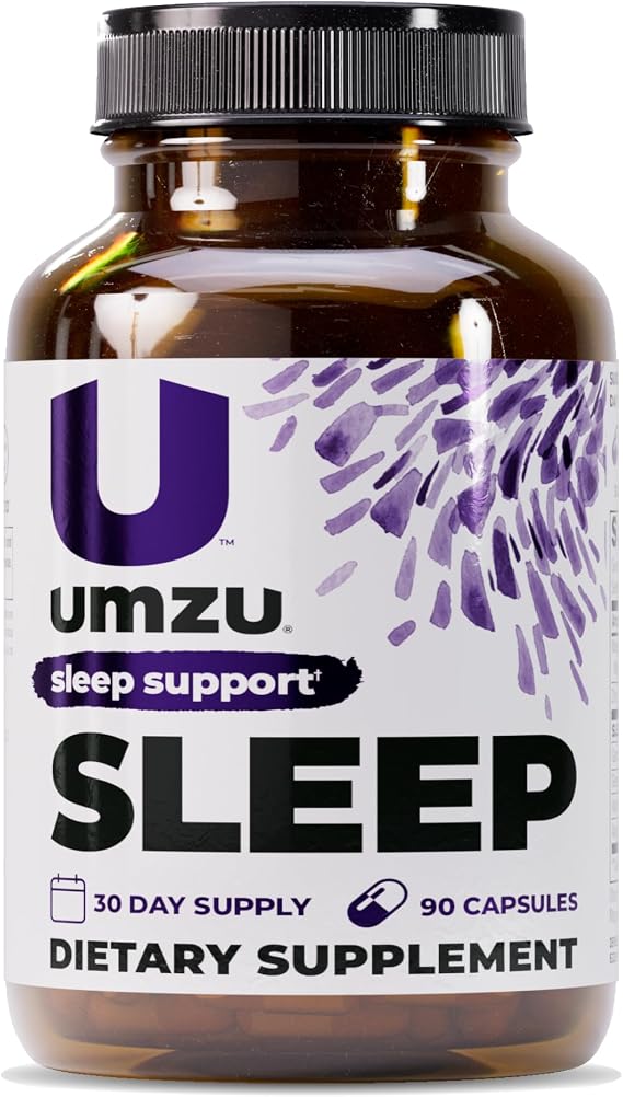 UMZU Sleep Magnesium Glycinate Supplement, (30 Day Supply) with GABA L-Theanine Zinc & Herbal Extracts Magnesium Glycinate for Sleep Relaxation Calm Mood & L-Theanine Nightly Wellness Support