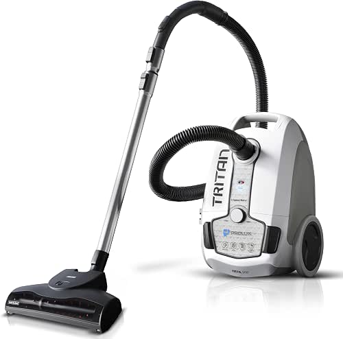 Prolux Tritan Bagged Canister Vacuum Cleaner with Sealed HEPA Filtration,