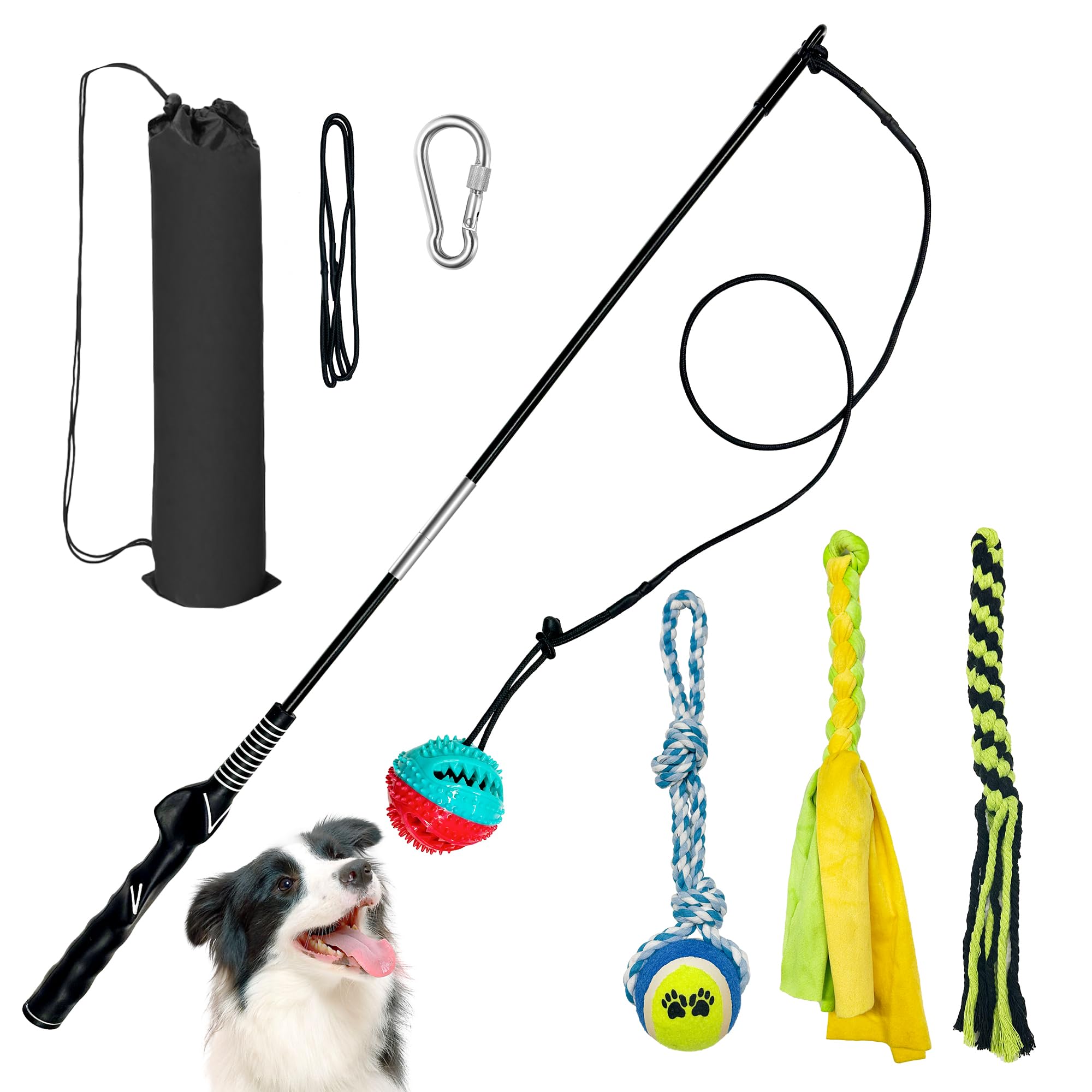 AmaCielo Dog Rope Toys for Large/Medium Aggressive Chewers (no switch-32.1Inch) — image 1