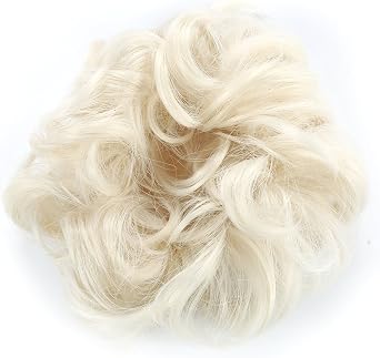ASUITOFK Messy Bun Hair Piece Thick Updo Scrunchies Synthetic Hair Extensions Ponytail Hair Wig Hairpiece