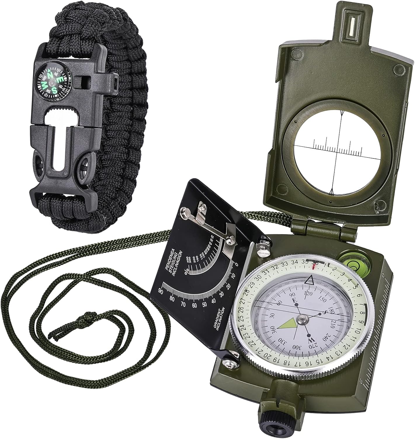 Kompass Militär Marschkompass Kompass Outdoor Taschenkompass Compass