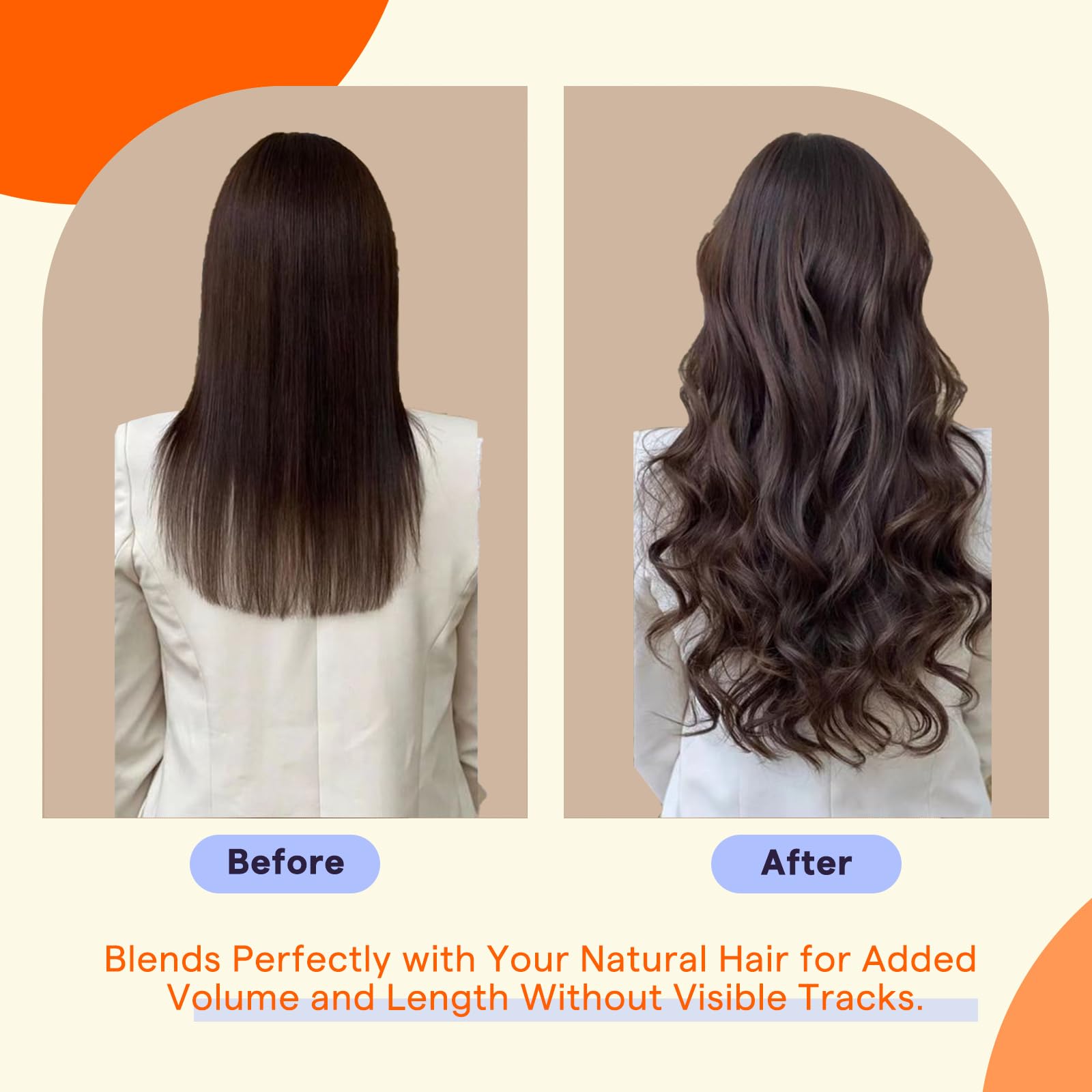 Amazon.com : Full Shine Brown Tape in Hair Extensions Human 