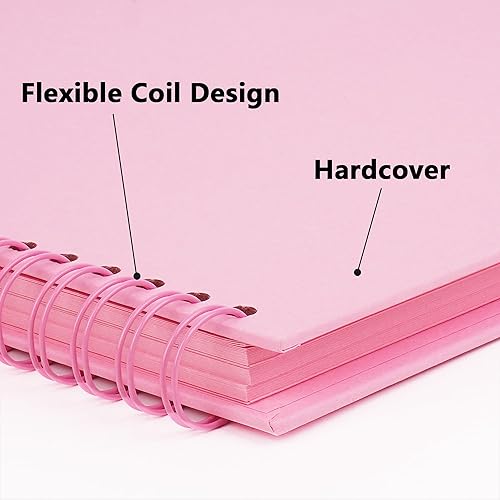 Miniatura 3 de Hiwhy Álbum de recortes de 7 x 7 pulgadas, álbum de recortes de papel kraft de tapa dura, álbumes de fotos, 20 hojas, libro de recuerdos para