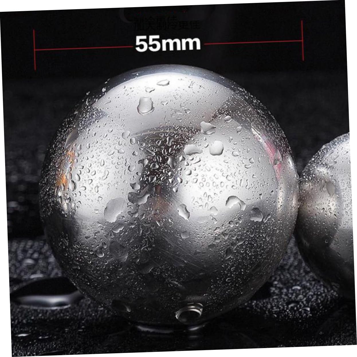 MAGICLULU 3pièces Boules à Glace Acier Inoxydable Pierre à Whisky Réutilisable De Idéales pour Rafraîchir Vos Boissons sans Dilution Maison