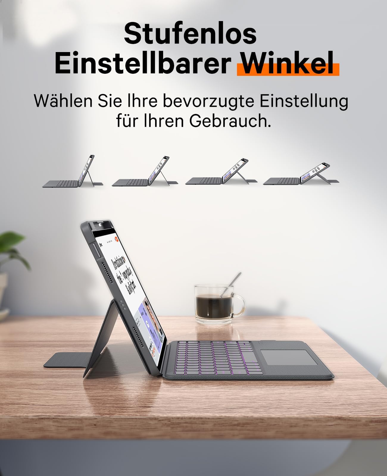 CHESONA Tastatur Hülle für iPad Air 11"(M4/M3/M2), Air 5/4, Pro 11(1-4 Gen)