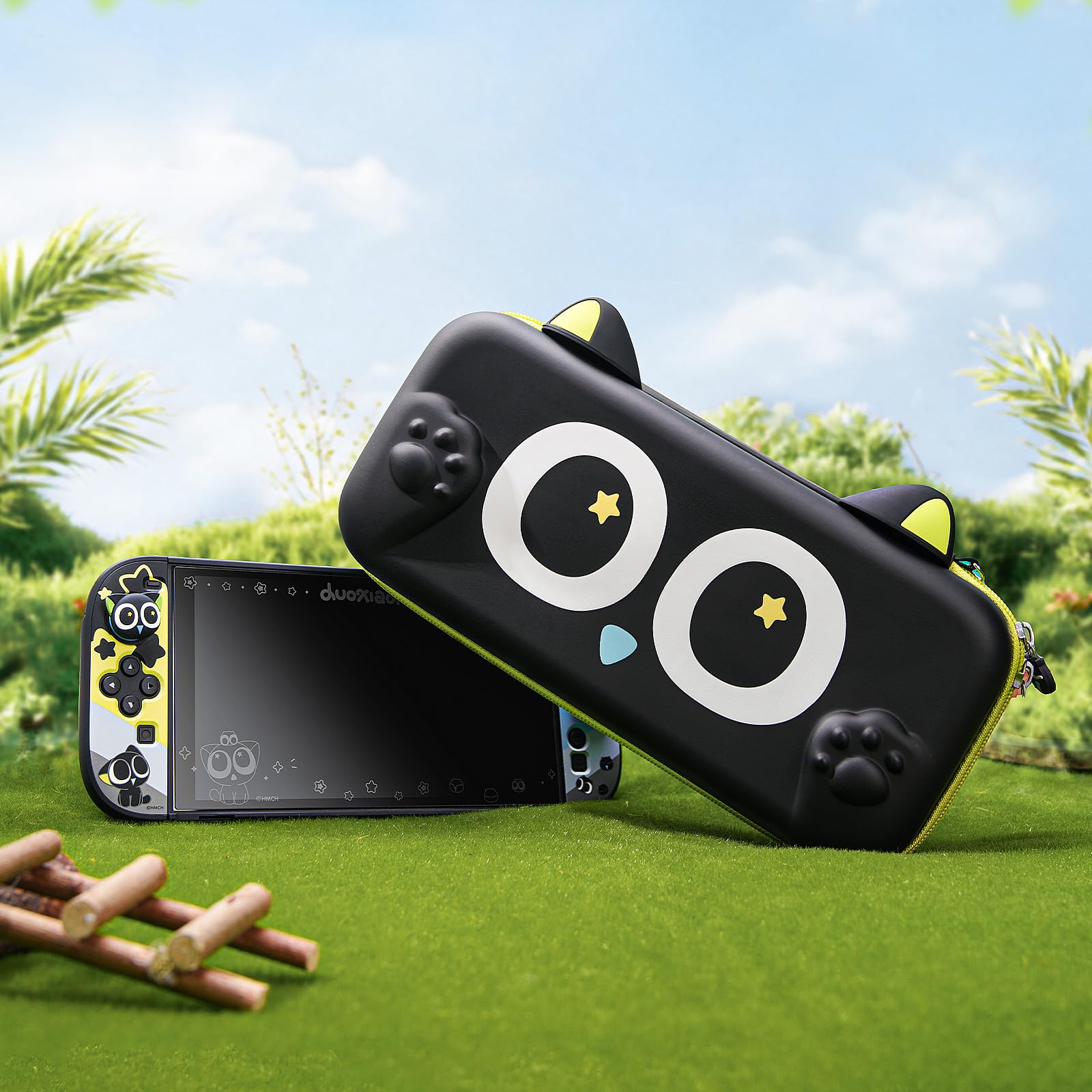 GeekShare Funda de transporte Switch 2, bolsa de almacenamiento rígida con ranuras para tarjetas de juego, funda de viaje portátil compatible con consola Switch 2 (2025) y accesorios de juego, serie
