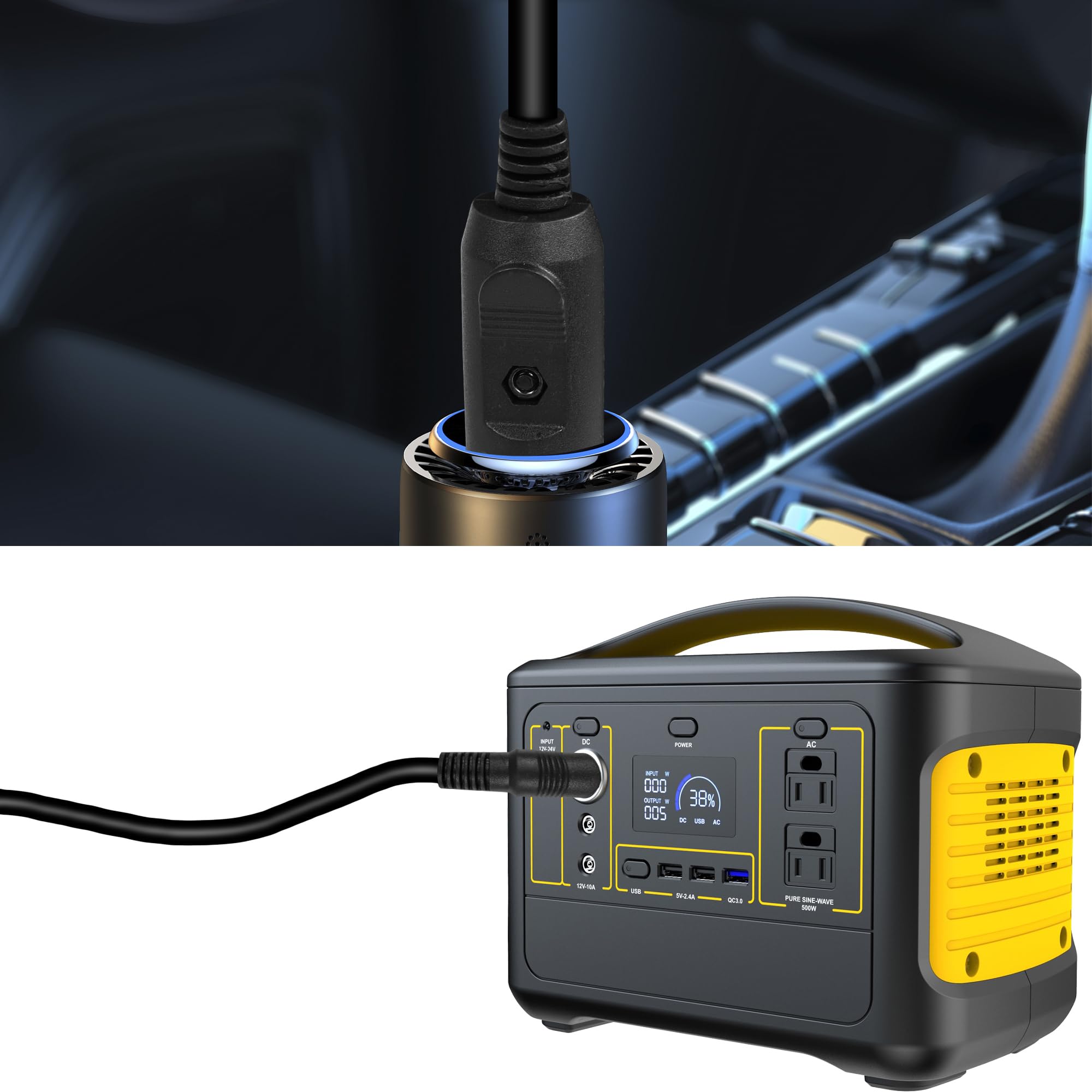 Presa 12v Auto GTIWUNG 12/24V Cavo Di Prolunga Per Presa - Foto 4