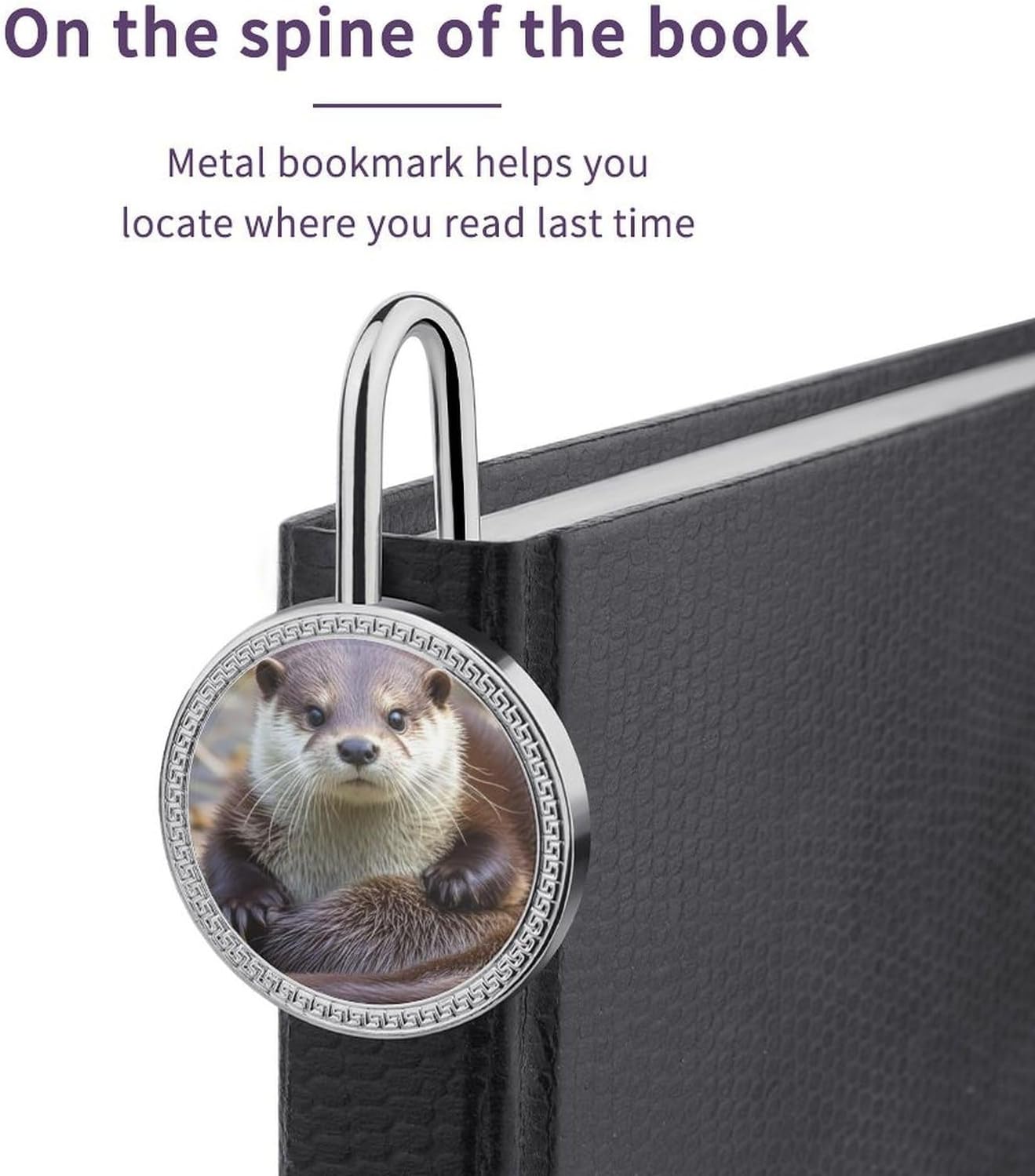 Decorative Metal Otter Animal Book Mark for Reading Lovers image 4