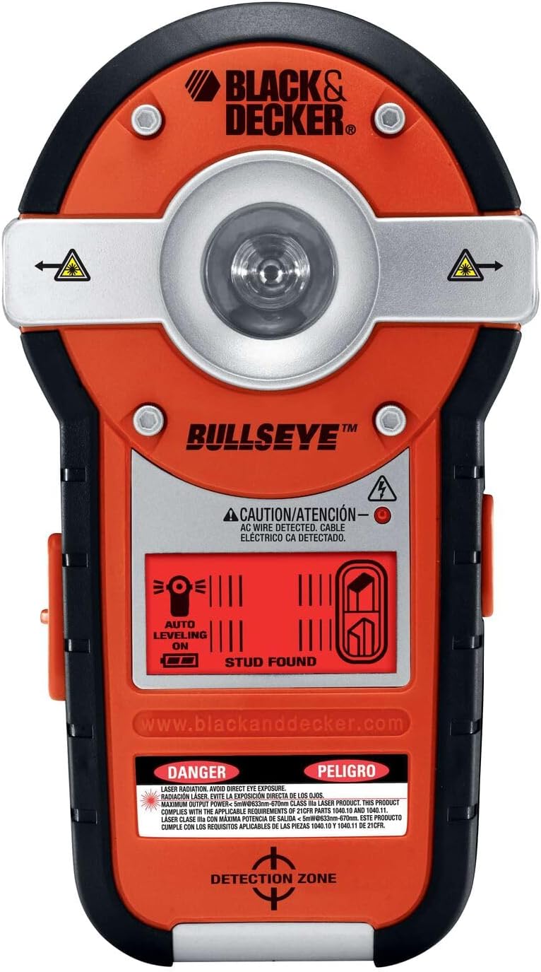 BLACK+DECKER Line Laser, Auto-leveling with Stud Finder (BDL190S)