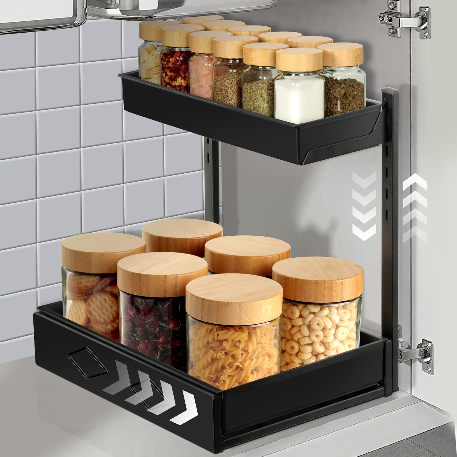 Organisateur cuisine pour optimiser les coins et le rangement sous évier