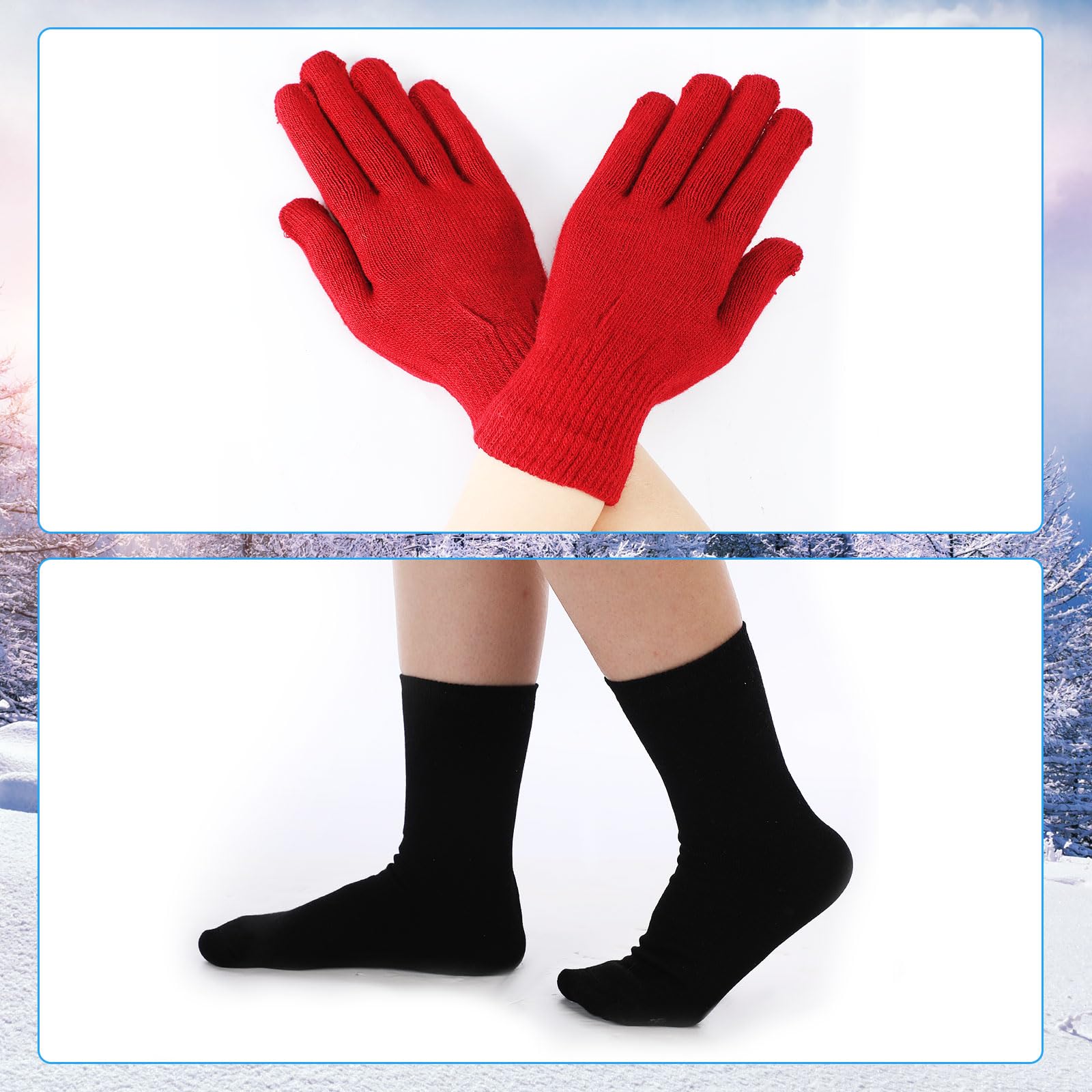 Suhine 72-teiliges Homeless Care Survival Kit - Warme Decke, Mützen, Schals, Kordelzugbeutel, Handschuhe und Socken - Mehrfarbig, Unisex - Obdachlosen-Kit