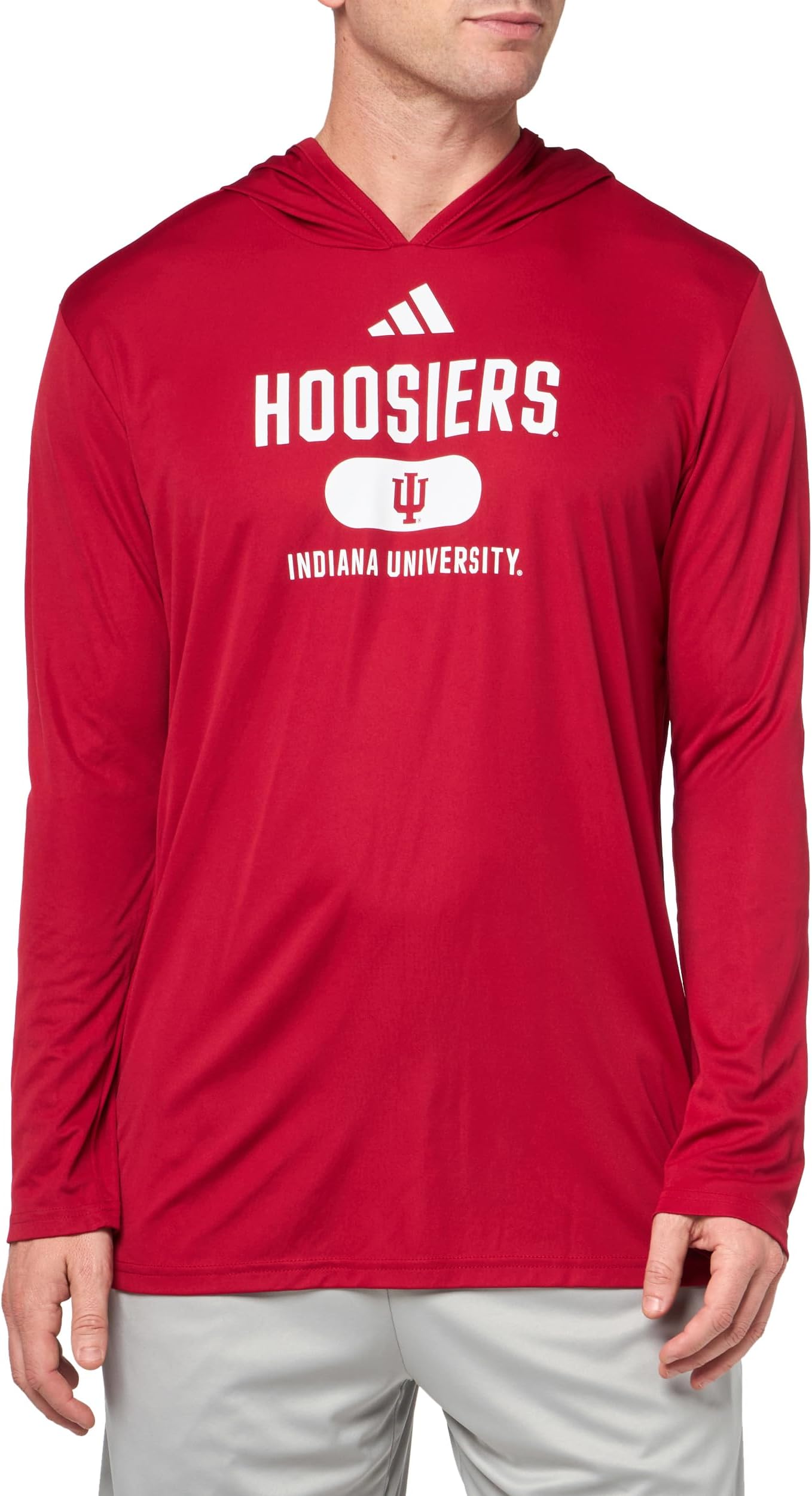 adidas red and white sweatshirt