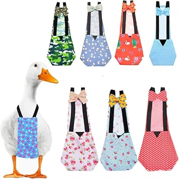 QBLEEV Duck Diapers for Pekin Ducks & Chickens, Reusable Indoor Poultry