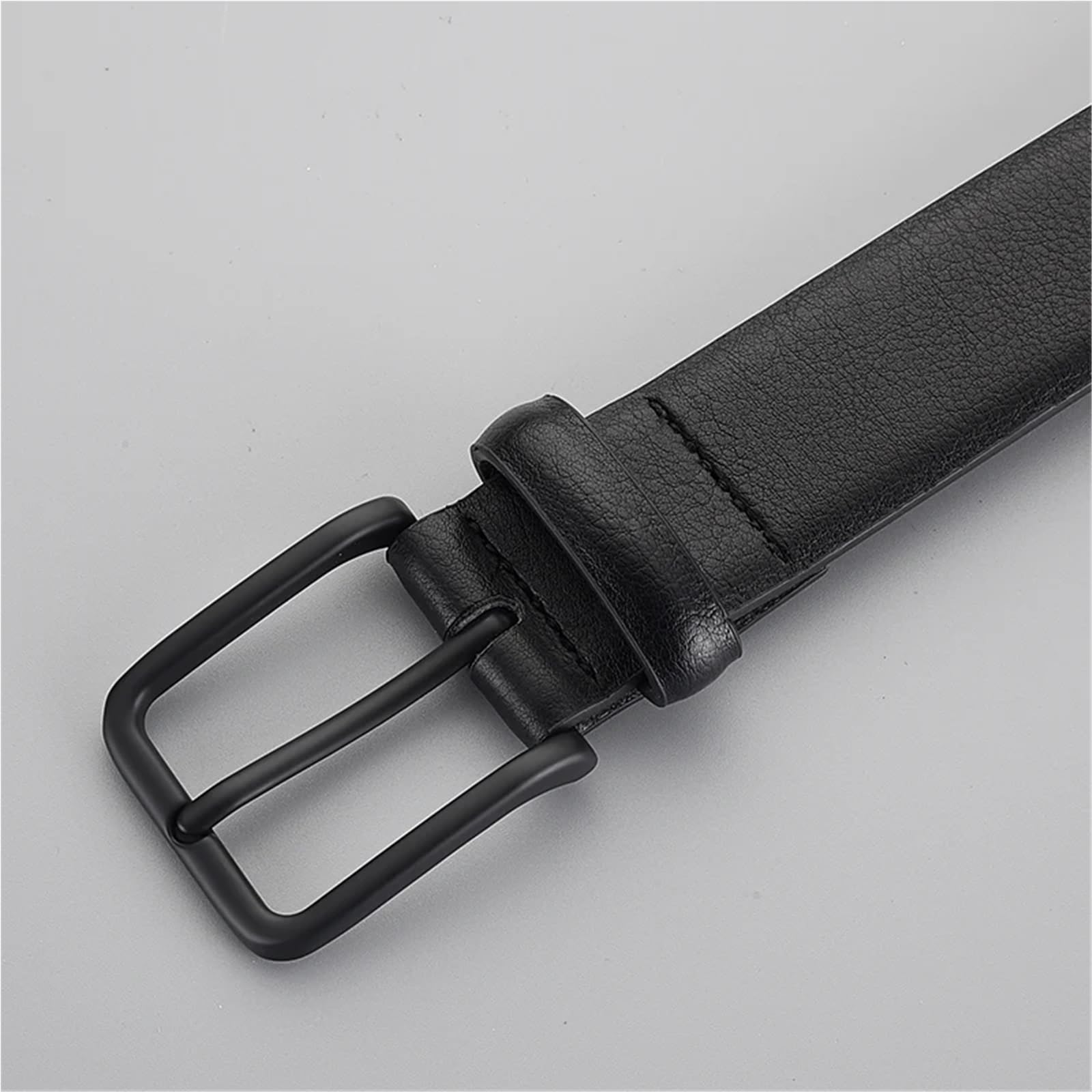 2 pezzi Cintura da uomo con fibbia maschile in pelle Cinture in vita for jeans Per Uomo