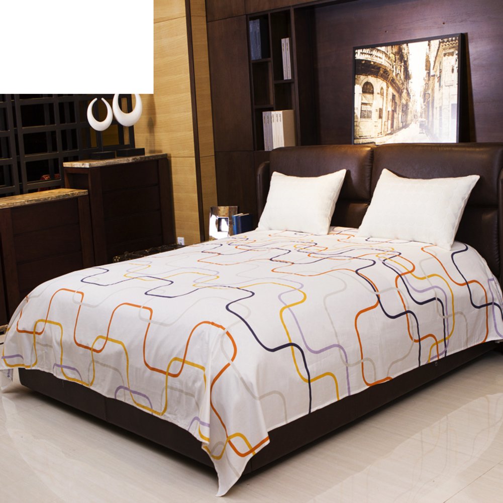 Draps de lit twin coton satiné imprimé pour une chambre cocooning