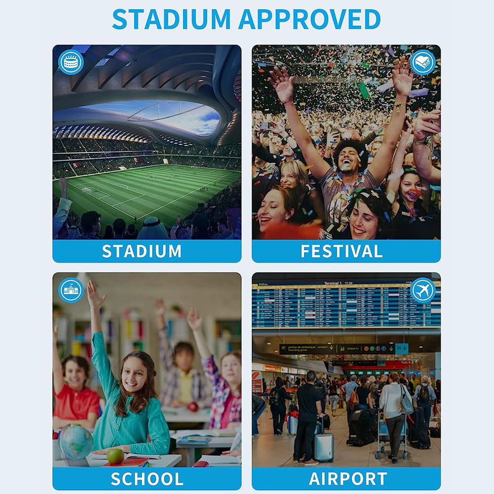 Zaino trasparente per carichi pesanti, zaino trasparente in PVC multitasche, zaino trasparente di grande capacità con finiture in pelle per festival di viaggi sportivi da lavoro universitario G
