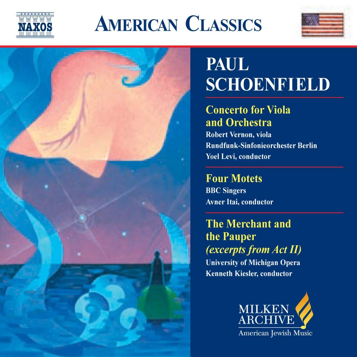 SCHOENFIELD: Viola Concerto / Four Motets / The Merchant and the Pauper