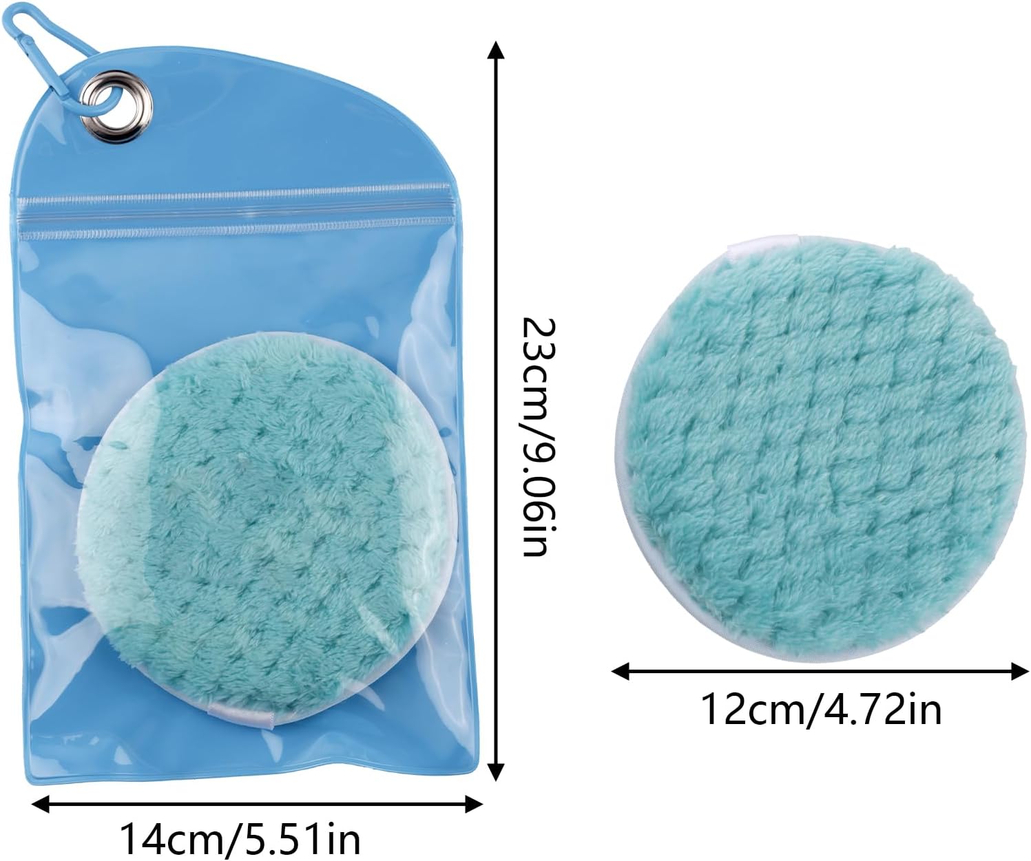 BOXOB Beach Sand Remover, Gentle on Skin Instant Sand Remover Bag Beach Vacation Essentials for Women Vacation Travel and Cruise Accessories (Sky Blue)