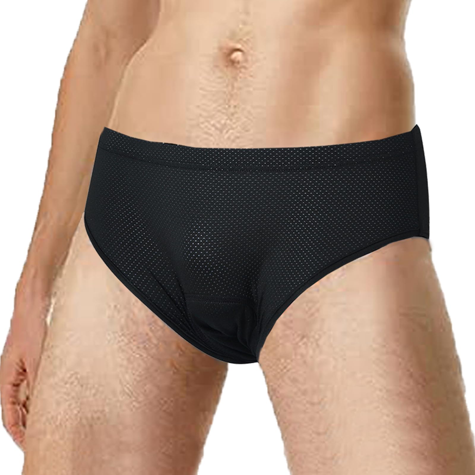 Radunterhose Herren mit 5D Sitzpolster Slip Fahrradunterhosen Gepolsterte Unterwäsche Boxershorts Kurz Radlerunterhose Atmungsaktive schnelltrocknende MTB Fahrrad Hose