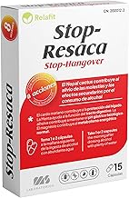 Stop Resaca – 15 Cápsulas | Relafit - Laboratorios MS | Vitamina B12 | Contribuye a la reducción de los efectos secundarios provocados por el consumo de alcohol.