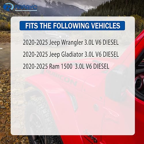 Miniatura 2 de Ecodiesel - Juego de filtros de aceite de motor de repuesto para Ram 1500 DT, Wrangler JL | Gladiator 2021 2022 2023 2024 2025 AA 68498720AA