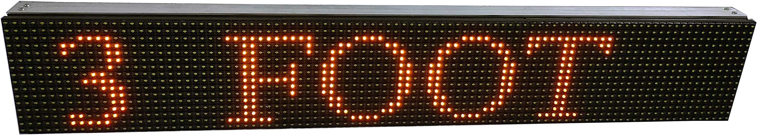 AL-QURAISH P10 Led Running/Scrolling Programable Text Message Display Board WI-FI (YELLOW, 7 INCH. × 37 INCH.)