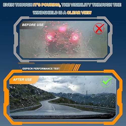 Vista 7 de GSPSCN - Limpiaparabrisas de calidad OEM de 13 + 13 pulgadas, premium, originales, de repuesto, silenciosos y duraderos, de alto rendimiento