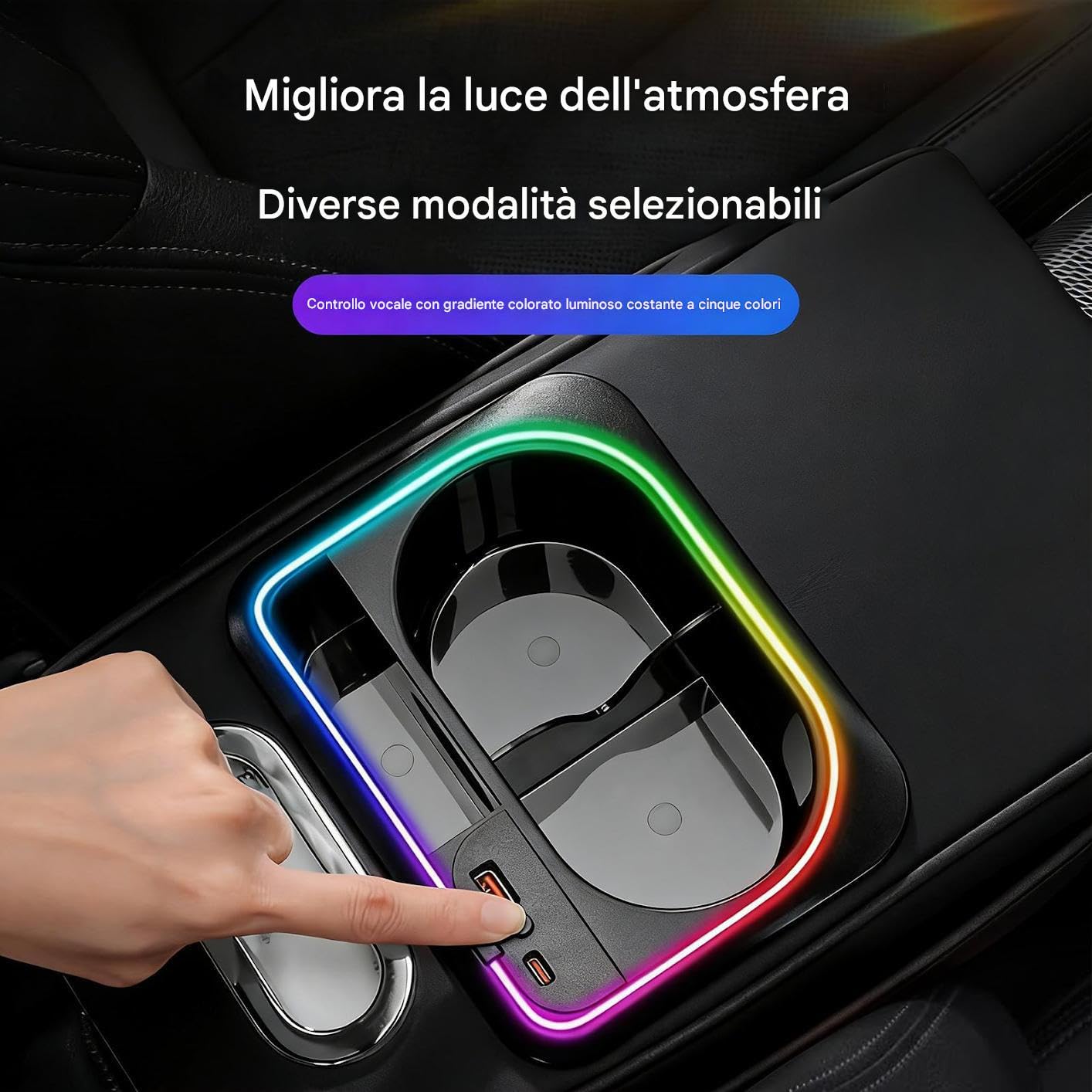 Para Reposabrazos De Coche Elevador Con Portavasos Y Base Antideslizante