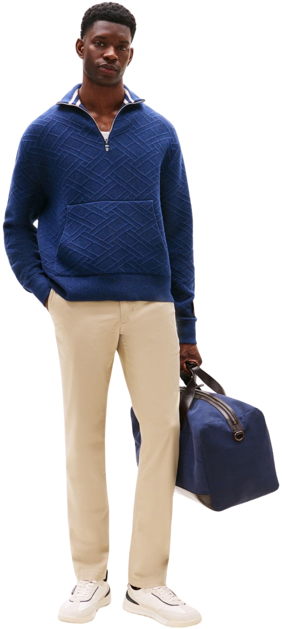 Tommy Hilfiger Denton Printed Structure Chino Mw0mw39700 - Chinosy Mężczyźni