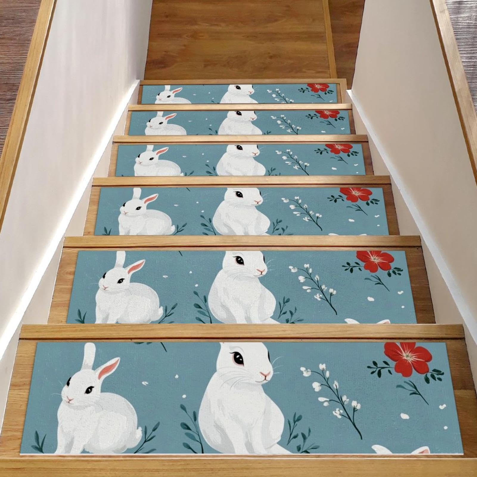 Alfombrillas para escaleras lavables CHENZZZZ que protegen a niños y mascotas en el hogar