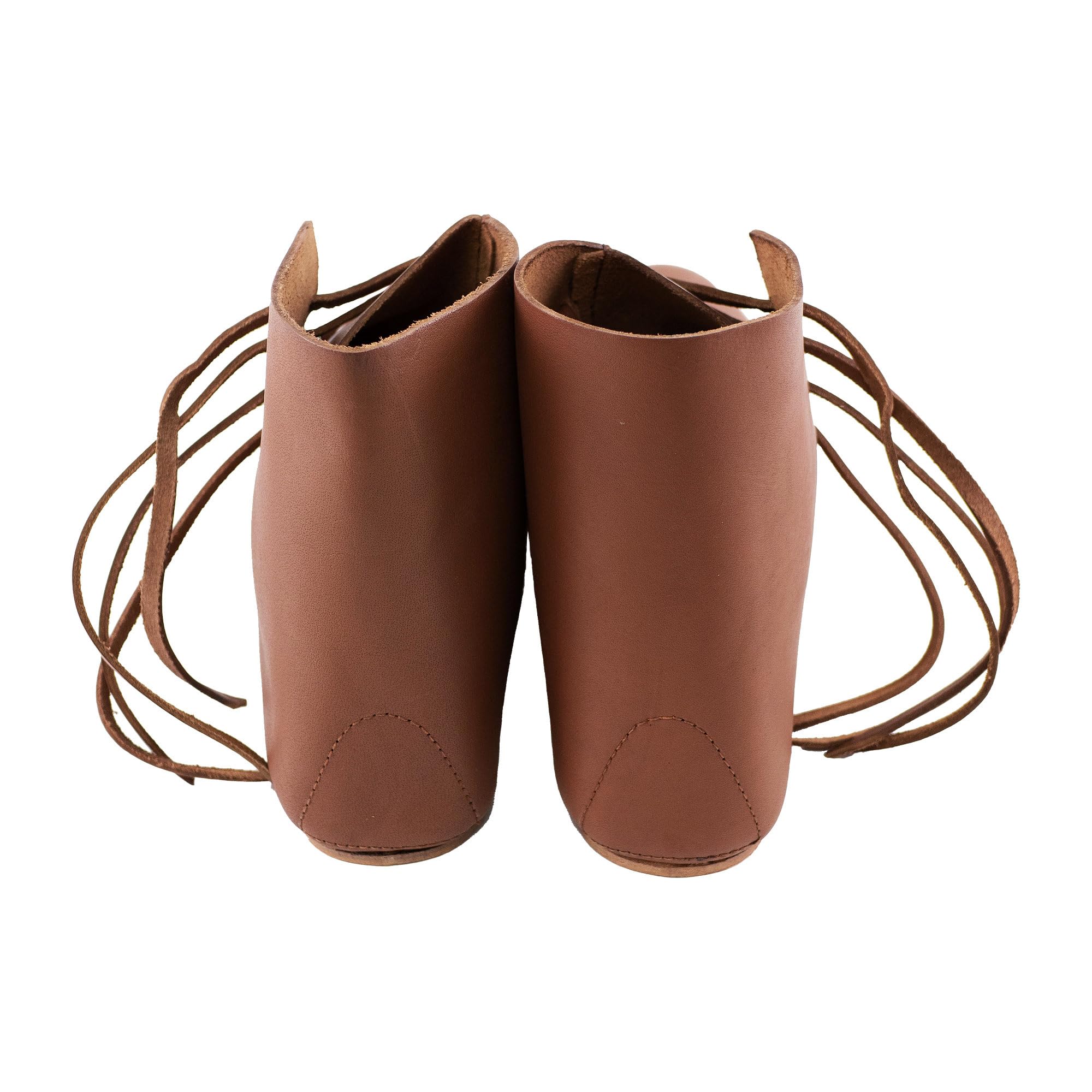 Mittelalter Schuhe Dunkelbraun mit Ledersohle London