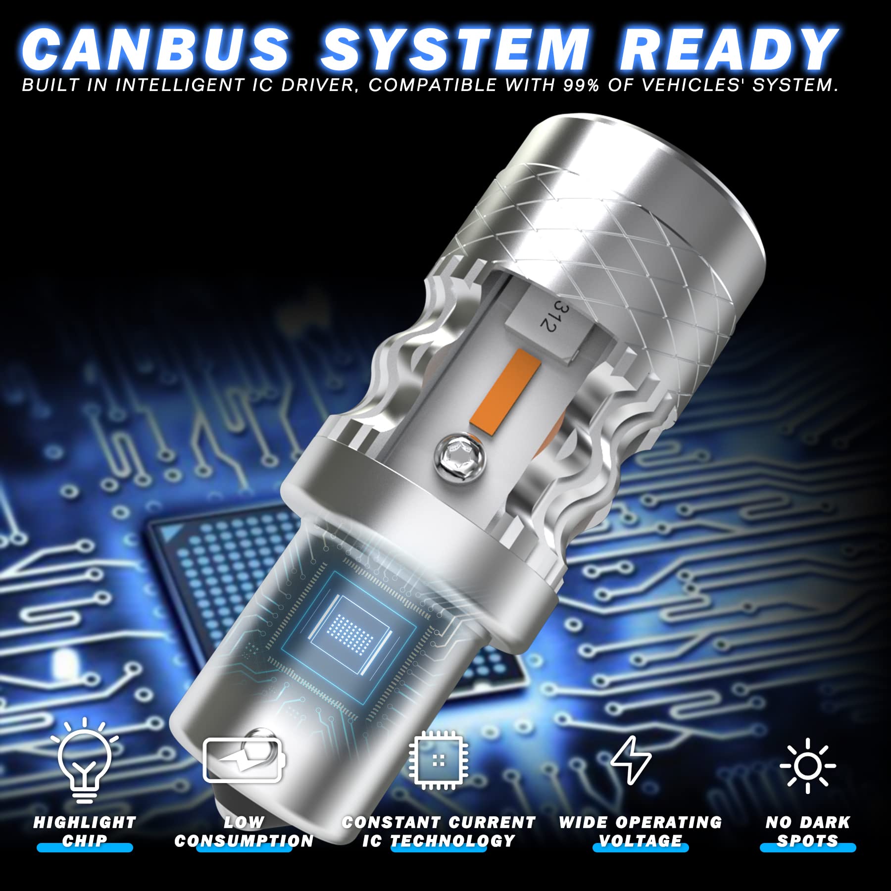 Pack 2 Ampolletas Led T10 Canbus Ámbar Naranja Alta Potencia | Cuotas