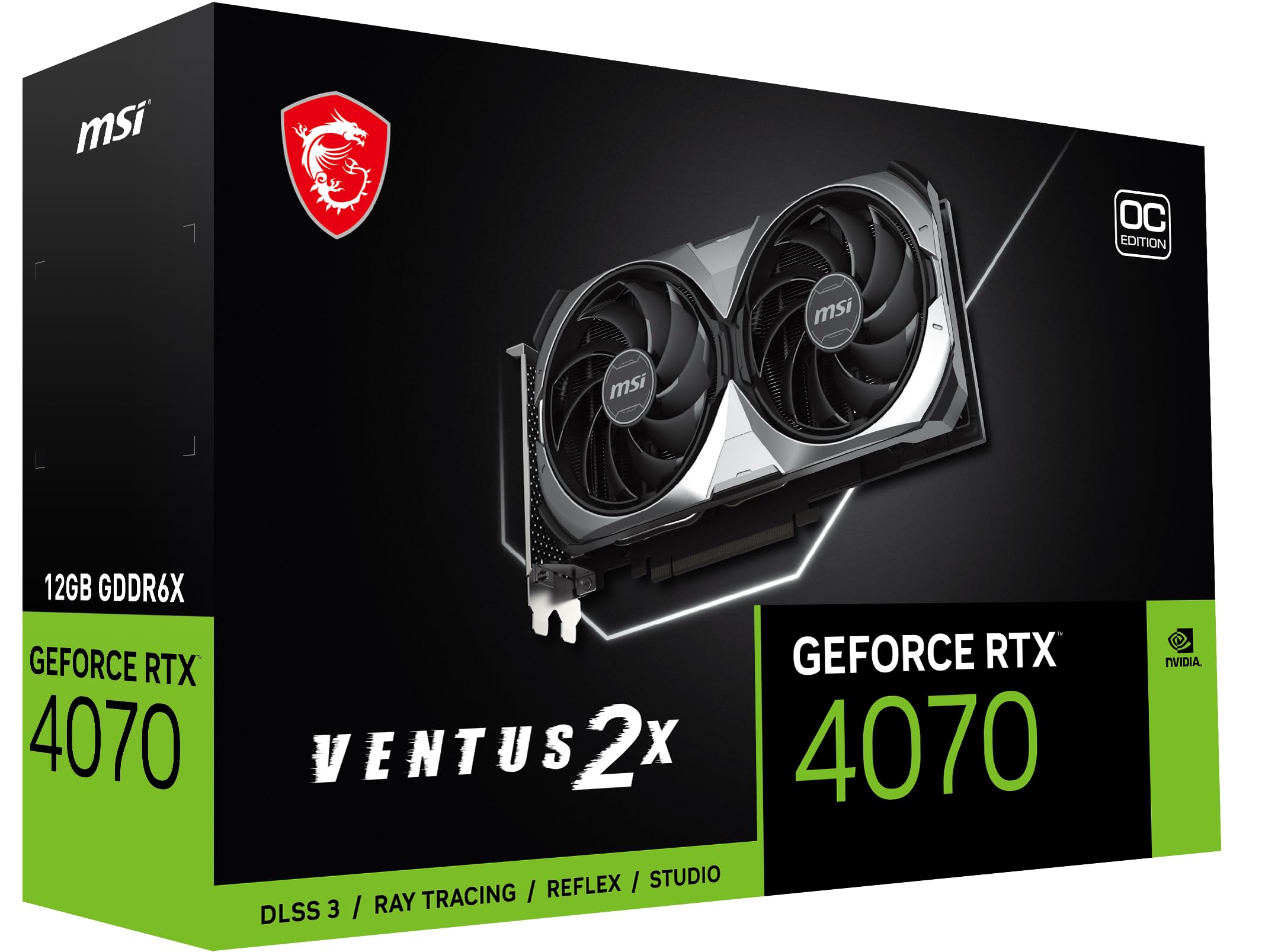 MSI GeForce RTX 4070 Ventus 2X E 12G OC : Amazon.es: Informática