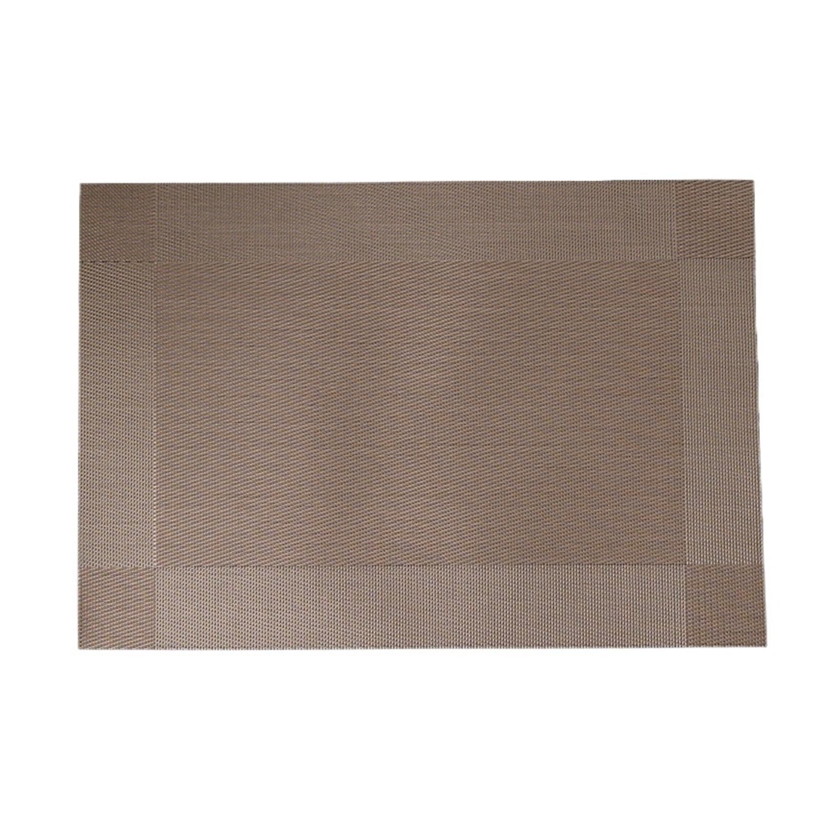 WZPTLKIBAD Weave Place Mats Washable Rectangle Table Pads
