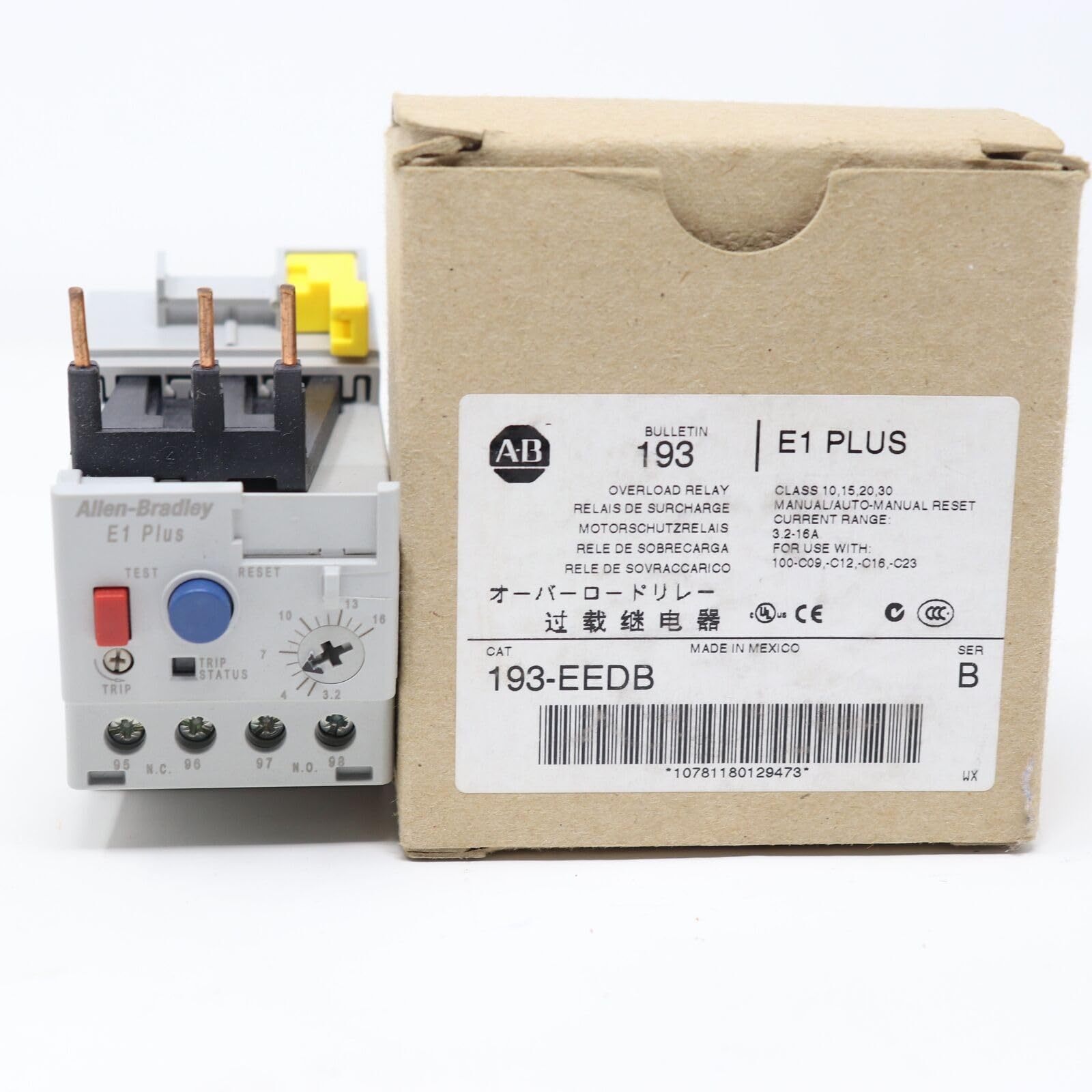 193-EEDB Series B Overload Relay 3.2-16A: Amazon.com: Industrial 