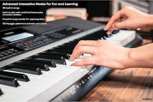 Casio CT-X700 Portable 61-Key Keyboard | 600 Tones, 195 Rhythms, and AiX Sound Engine | Perfect for Any Musician