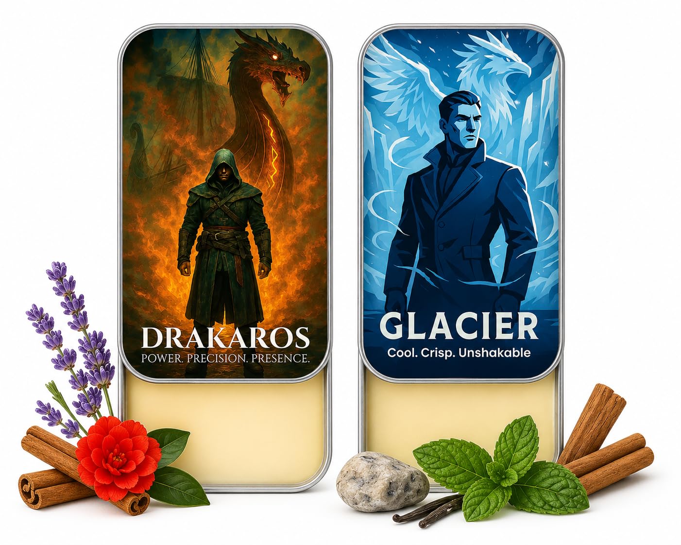 Samyak Naturals Solid Perfume Duo – Drakaros & Glacier (10g x 2, 20g) | Aromatic & Aquatic Freshness | Alcohol-Free, Travel-Friendly-image-27