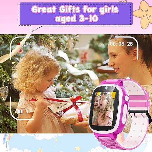 Miniatura 7 de Reloj de regalo para niños y niñas de 3, 4, 5, 6, 7, 8, 9 años, juguetes para niñas y niños de 4 a 9 años, reloj inteligente para niños con cámara