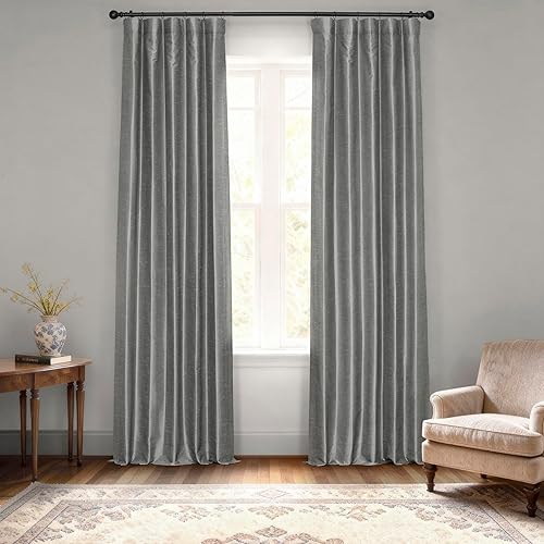 HPD Half Price Drapes PDCH-KBSBO-P Cortina Opaca Vintage con Textura sintética D