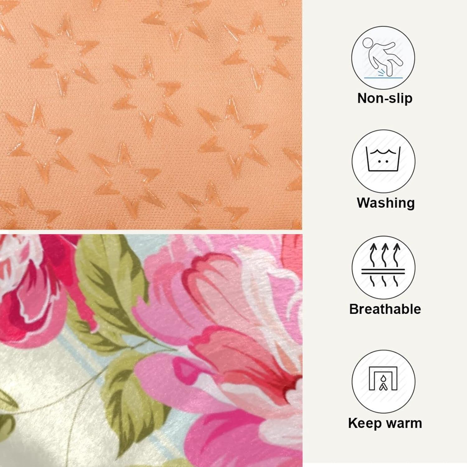 review Ultra Soft Pet Bed Washable Dog Bed Crate Mat for Dogs Fleece Dog Crate Kennel Pad Cat Pet Bed Liner 24x18in Peony Flower