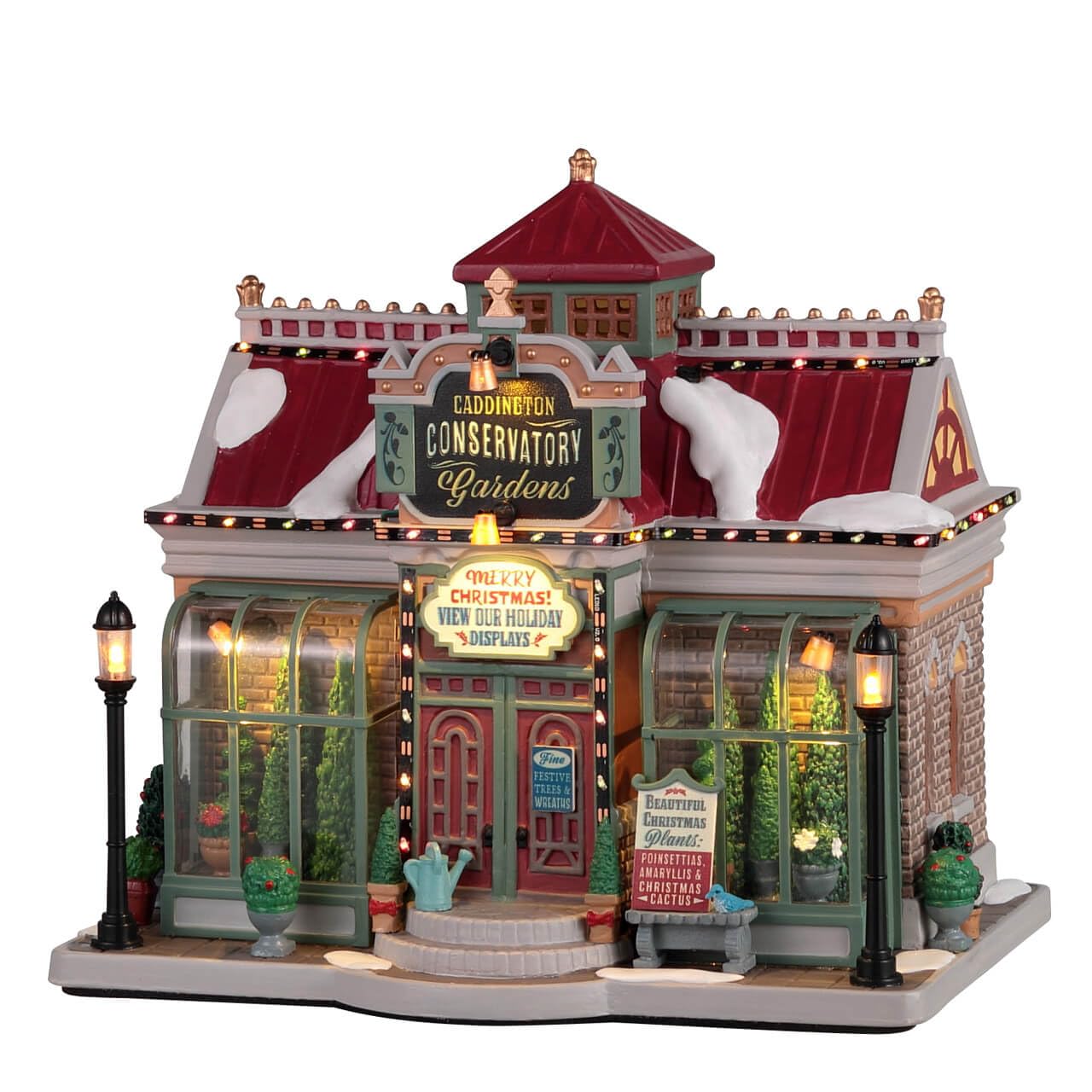 LemaxVillage Collection Caddington Conservatory Gardens, with 4.5V Ad #25867