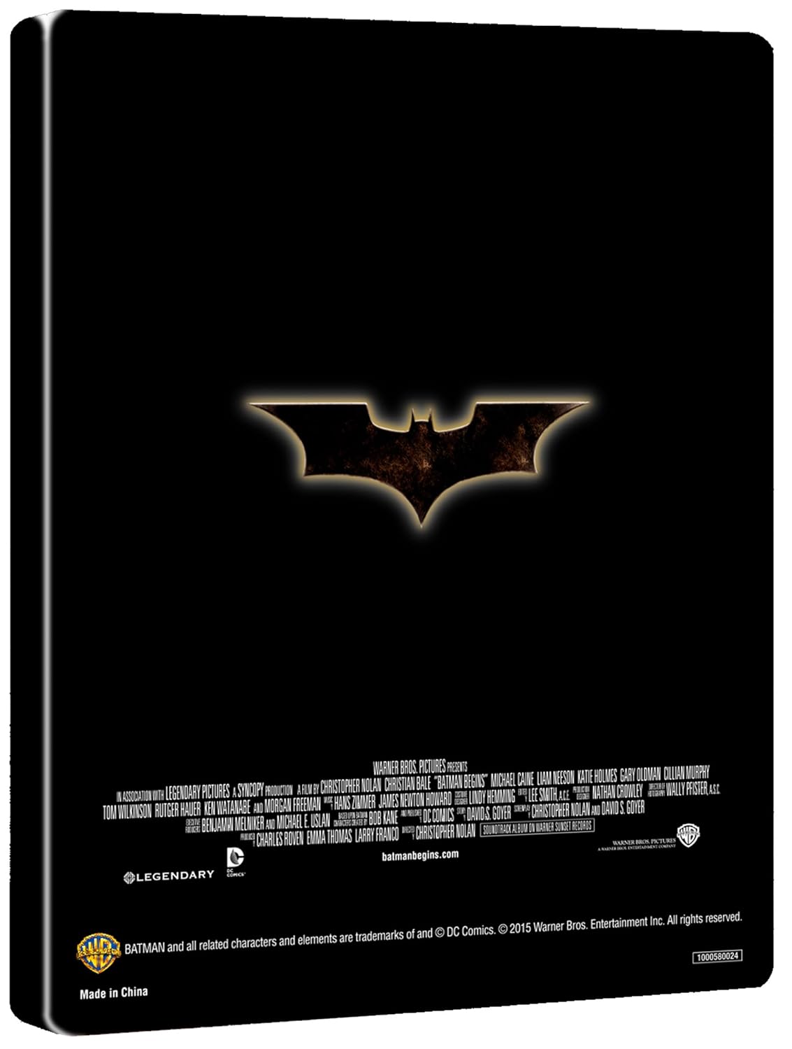 Batman Begins Blu-ray Steelbook Specifications (Amazon.co.jp Exclusive)