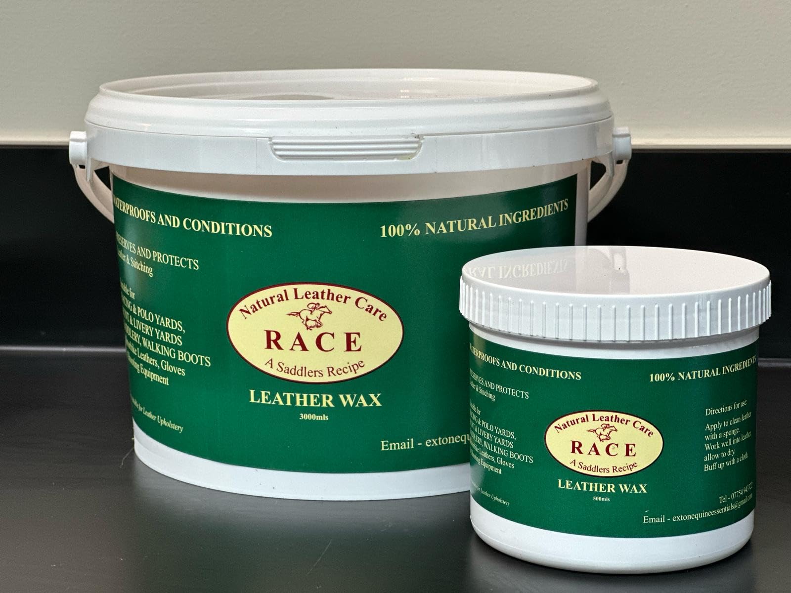 Race leather wax
